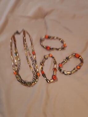 Silpada Fiesta Fun Necklace and Bracelet Set